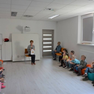 Wizyta "Misiów" z Przedszkola nr 3 z wizytą w  MBP w Mogilnie